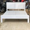Thanh Lý Giường Sắt Sơn Trắng 1m6 Hiện Đại Mới 99%
