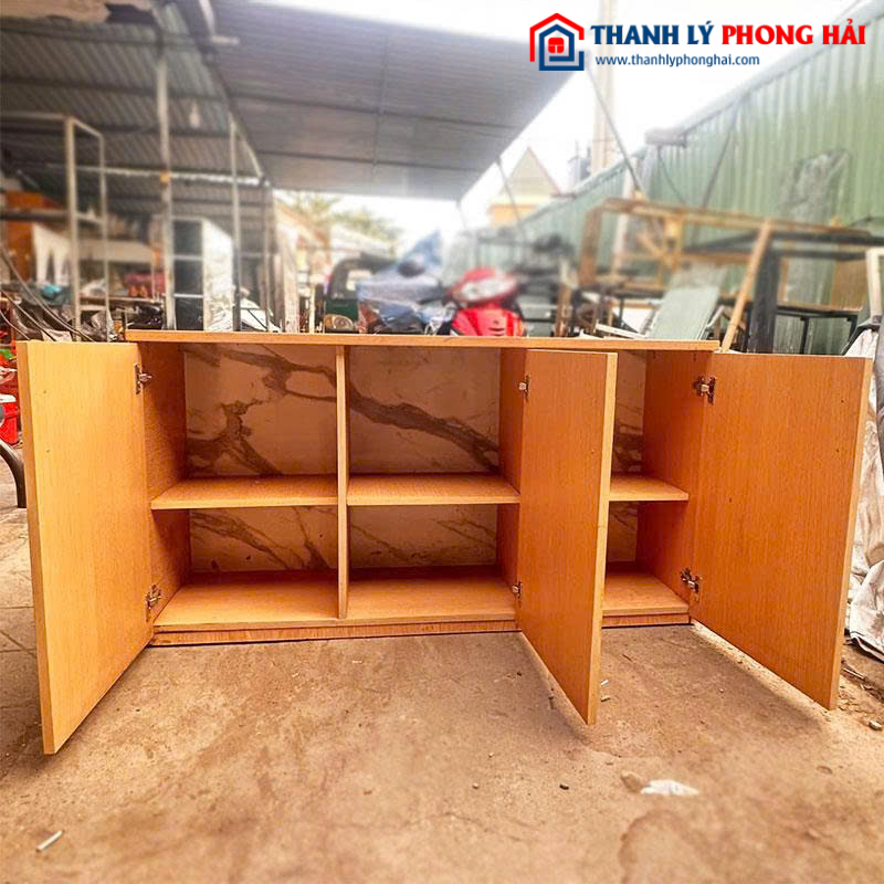 Tủ Hồ Sơ Cũ Gỗ Công Nghiệp Cũ 1m4 3 Cánh