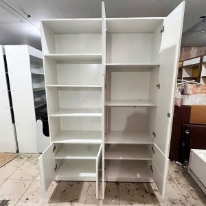 Tủ Hồ Sơ Gỗ Công Nghiệp 1m4 Màu Trắng Cũ