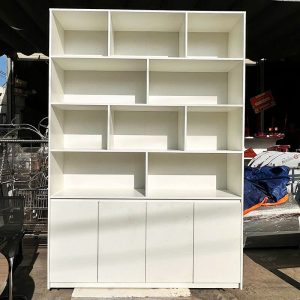 Tủ Trưng Bày 1m68 Nhiều Ngăn Gỗ Công Nghiệp Cũ