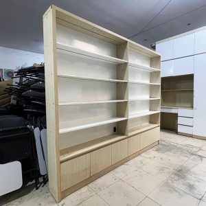 Tủ Trưng Bày Cũ 2m4 Gỗ Công Nghiệp Cũ