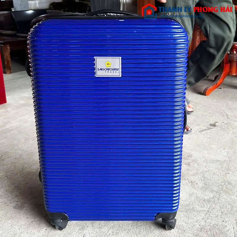 Vali Nhựa Viettourist Cũ Màu Xanh 47cm