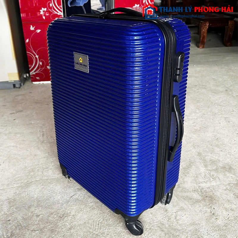 Vali Nhựa Viettourist Cũ Màu Xanh 47cm