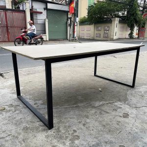 Bàn Họp Chân Chữ U Cũ Mặt Gỗ 2m