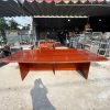 Bàn Họp Cũ 3m2 Gỗ Công Nghiệp Màu Cánh Gián