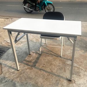 Bàn Làm Việc Chân Sắt Gấp Gọn 1m Cũ