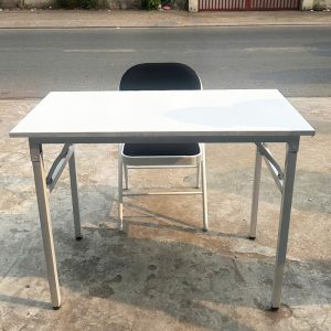 Bàn Làm Việc Chân Sắt Gấp Gọn 1m Cũ