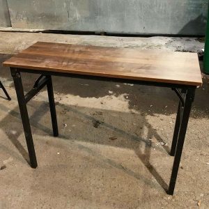 Bàn Làm Việc Cũ Chân Gấp Mặt Gỗ 1m