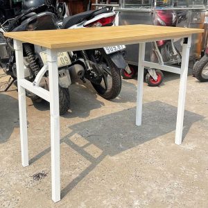 Bàn Làm Việc Cũ Chân Gấp Mặt Gỗ 1m