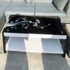 Bàn Sofa Cũ 2 Tầng Mặt Hoa Văn