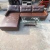 Bộ Bàn Ghế Sofa Bọc Da Góc L 2m4 Cũ