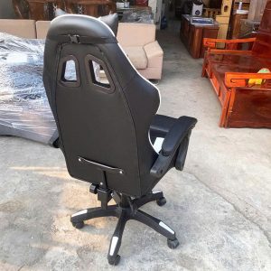Thanh Lý Ghế Gaming Phối Trắng Đen Bọc Da Mới 99%