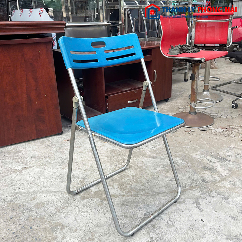 Ghế Nhựa Chân Sắt Cũ 80cm