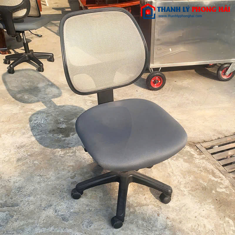 Ghế Văn Phòng Cũ Xoay Lưng Lưới Đệm Da (Nhiều Màu)