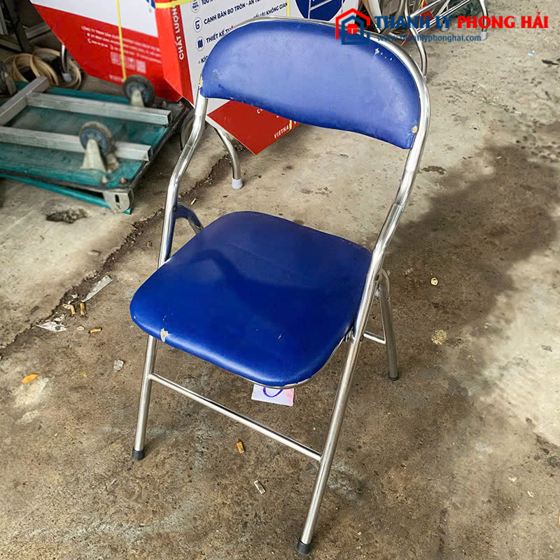 Ghế Xếp Bọc Nệm Khung Kim Loại Cũ