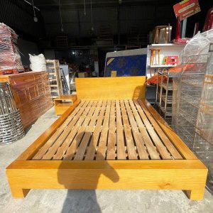 Giường Gỗ Tự Nhiên Cũ Khung Chắc (Nhiều Size)