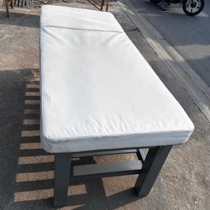 Giường Spa Cũ Nệm Trắng Chân Xám (Nhiều Size)