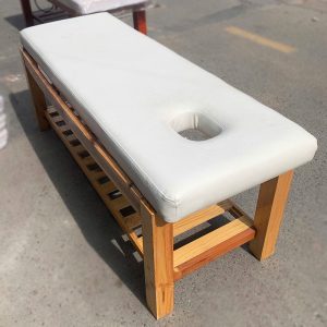 Giường Spa Cũ Nệm Trắng Chân Xám (Nhiều Size)