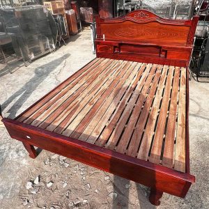 Giường Tràm Pha Xoan Bắc Cũ 1m6