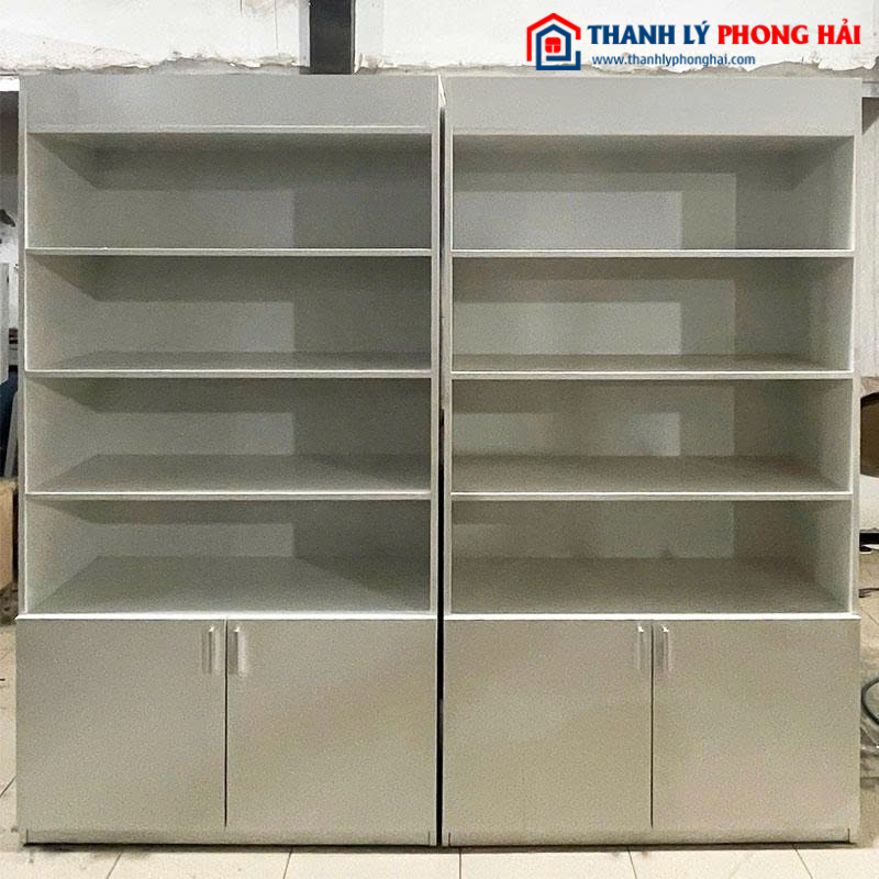 Kệ Trưng Bày Gỗ Công Nghiệp 1m Mới 99%
