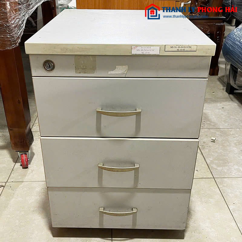 Tủ Cabin 3 Ngăn Kéo 40cm Gỗ Công Nghiệp Cũ