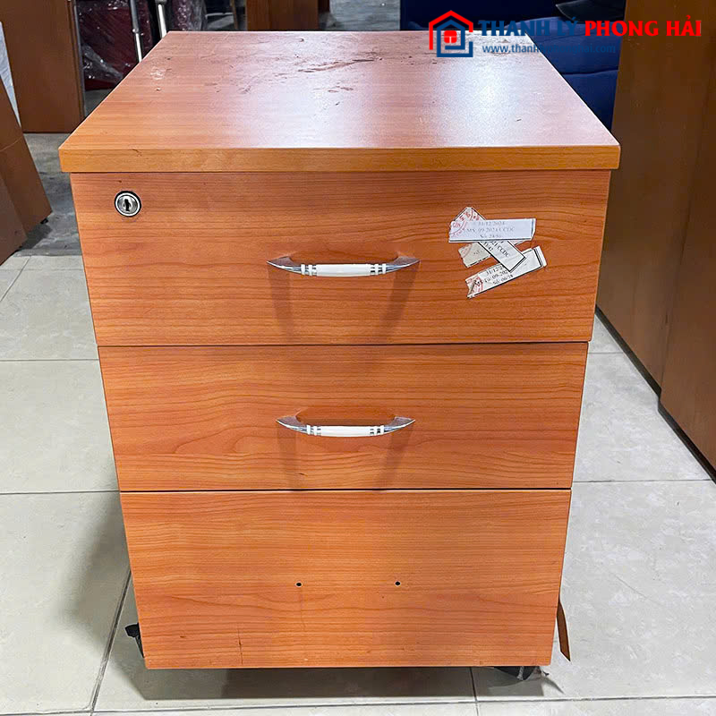 Tủ Hồ Sơ Cũ 41cm 3 Ngăn Kéo Có Bánh Xe