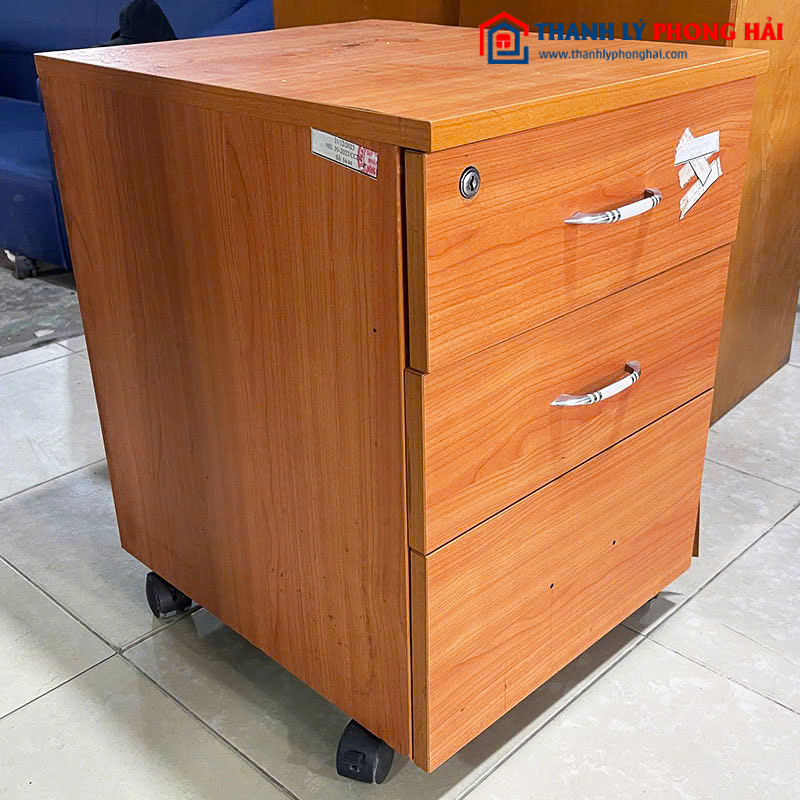 Tủ Hồ Sơ Cũ 41cm 3 Ngăn Kéo Có Bánh Xe