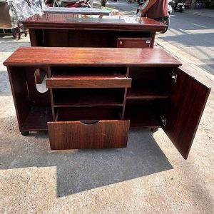 Tủ Hồ Sơ Gỗ 1m2 Nhiều Ngăn Cũ