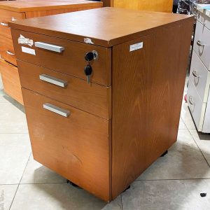 Tủ Hồ Sơ Văn Phòng 3 Ngăn Gỗ 41cm Cũ