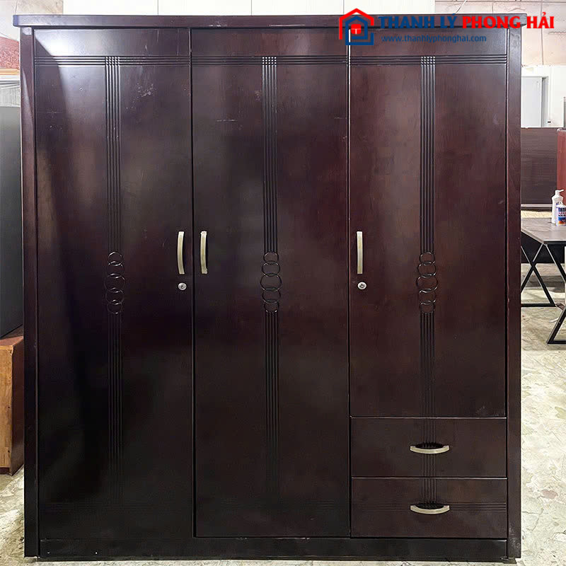Tủ Quần Áo Gỗ Công Nghiệp 1m6 Cũ