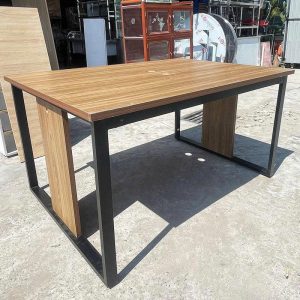 Bàn Họp 1m4 Chân Sắt Mặt Gỗ Cũ
