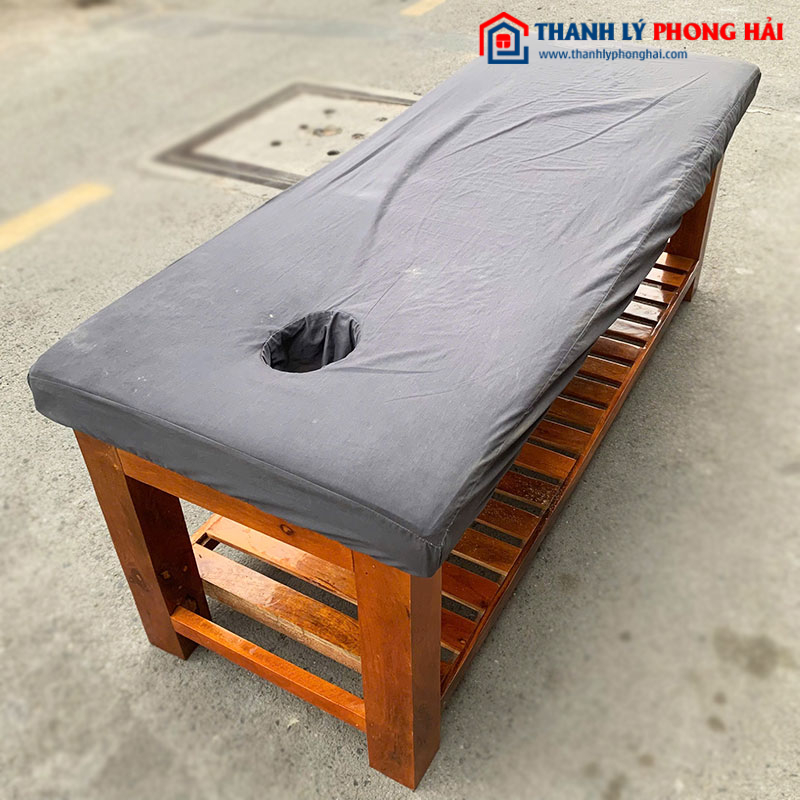 Giường Spa 1m85 Khung Gỗ Cũ (Nhiều Màu)