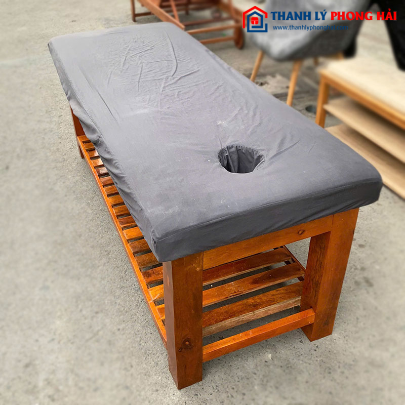 Giường Spa 1m85 Khung Gỗ Cũ (Nhiều Màu)