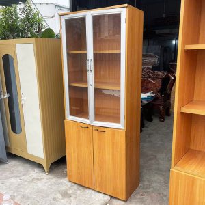 Tủ Trưng Bày Gỗ Công Nghiệp Cánh Kính Cũ 80cm