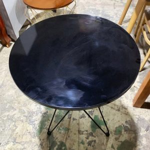 Bàn Cafe Chân Sắt Mặt Gỗ Hiện Đại Cũ (Nhiều Kích Thước)