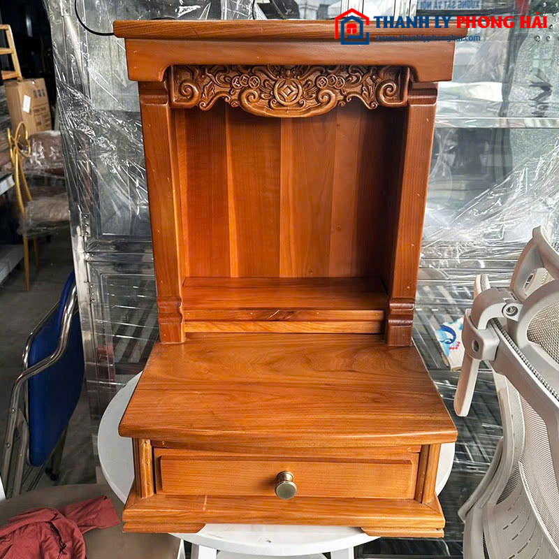 Bàn Thờ Ông Địa 42cm Gỗ Cũ