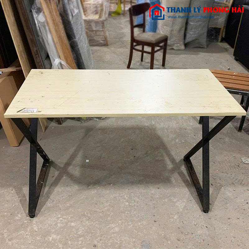 Bàn Chân Chữ X 1m Cũ Mặt Gỗ MDF