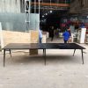 Bàn Họp Mặt Gỗ Màu Đen Cũ 2m