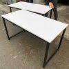 Bàn Làm Việc 1m2 Cũ Chân Sắt Mặt Gỗ Trắng
