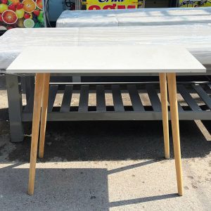 Bàn Làm Việc Cũ Mặt Gỗ Chân Gỗ