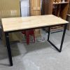 Bàn Làm Việc Mặt Gỗ Cao Su 1m2 Cũ Chân Sắt Chữ U