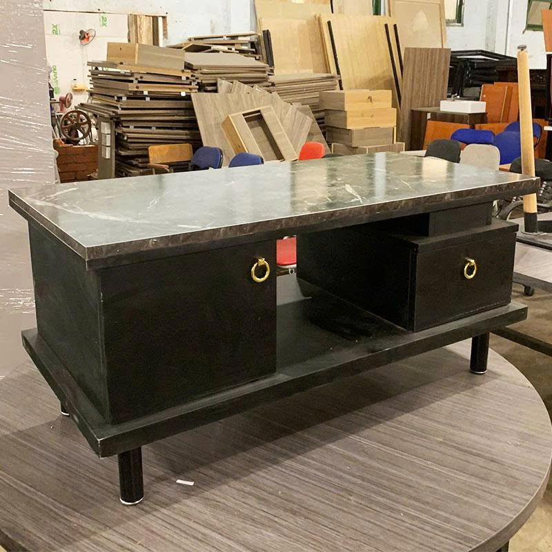 Bàn Sofa Đen 1m Có 2 Hộc Cũ