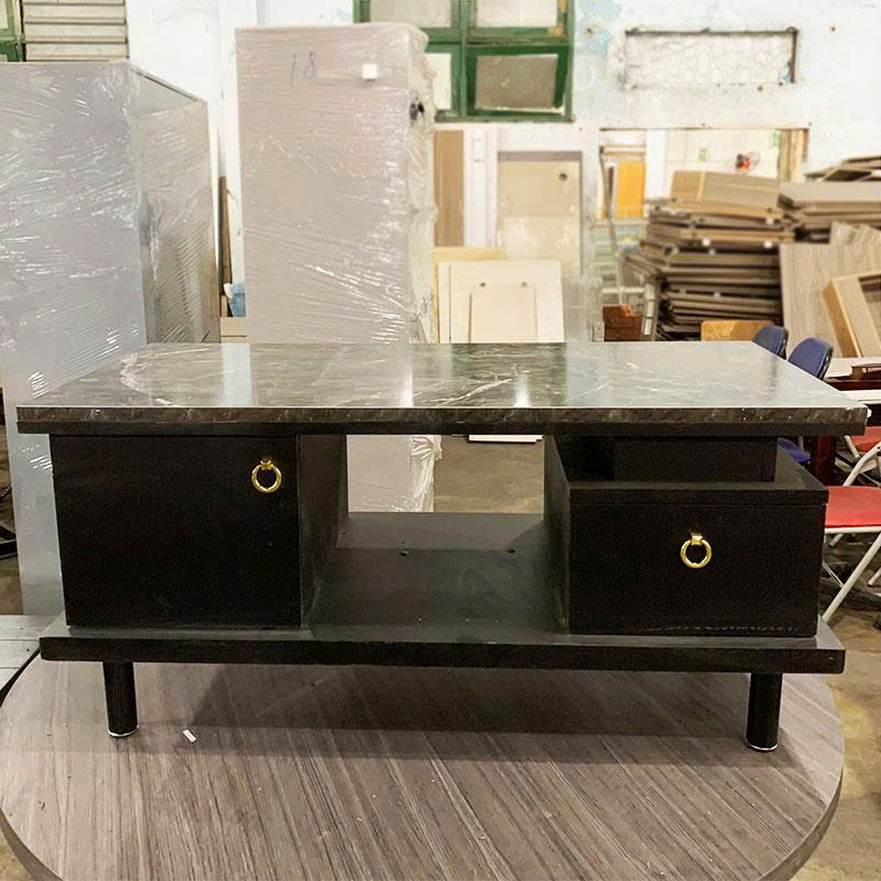 Bàn Sofa Đen 1m Có 2 Hộc Cũ