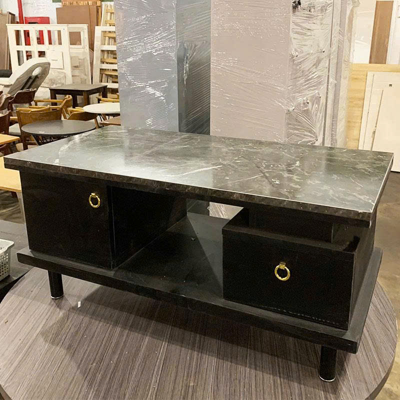 Bàn Sofa Đen 1m Có 2 Hộc Cũ