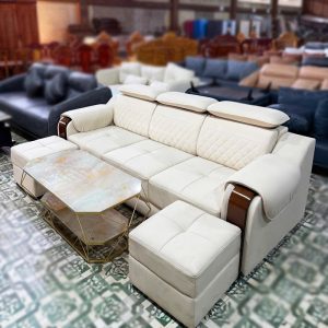 Băng Sofa 3 Chỗ Tay Ốp Gỗ Mới 99%