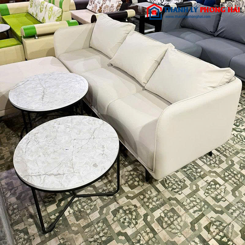 Băng Sofa Chống Mực Kèm Đôn Ghép Góc L 2m Mới 99% (Nhiều Màu)