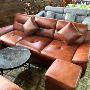 Băng Sofa Thuyền Bọc Da Cao Cấp Có Gối Mới 99%