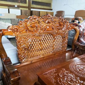 Bộ Salon Louis Tay 12 Hoàng Gia 6 Món Mới 99% (Nhiều Màu)