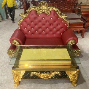 Bộ Sofa Hoàng Gia 3 Món Cũ 2m Sang Trọng
