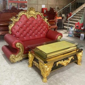 Bộ Sofa Hoàng Gia 3 Món Cũ 2m Sang Trọng
